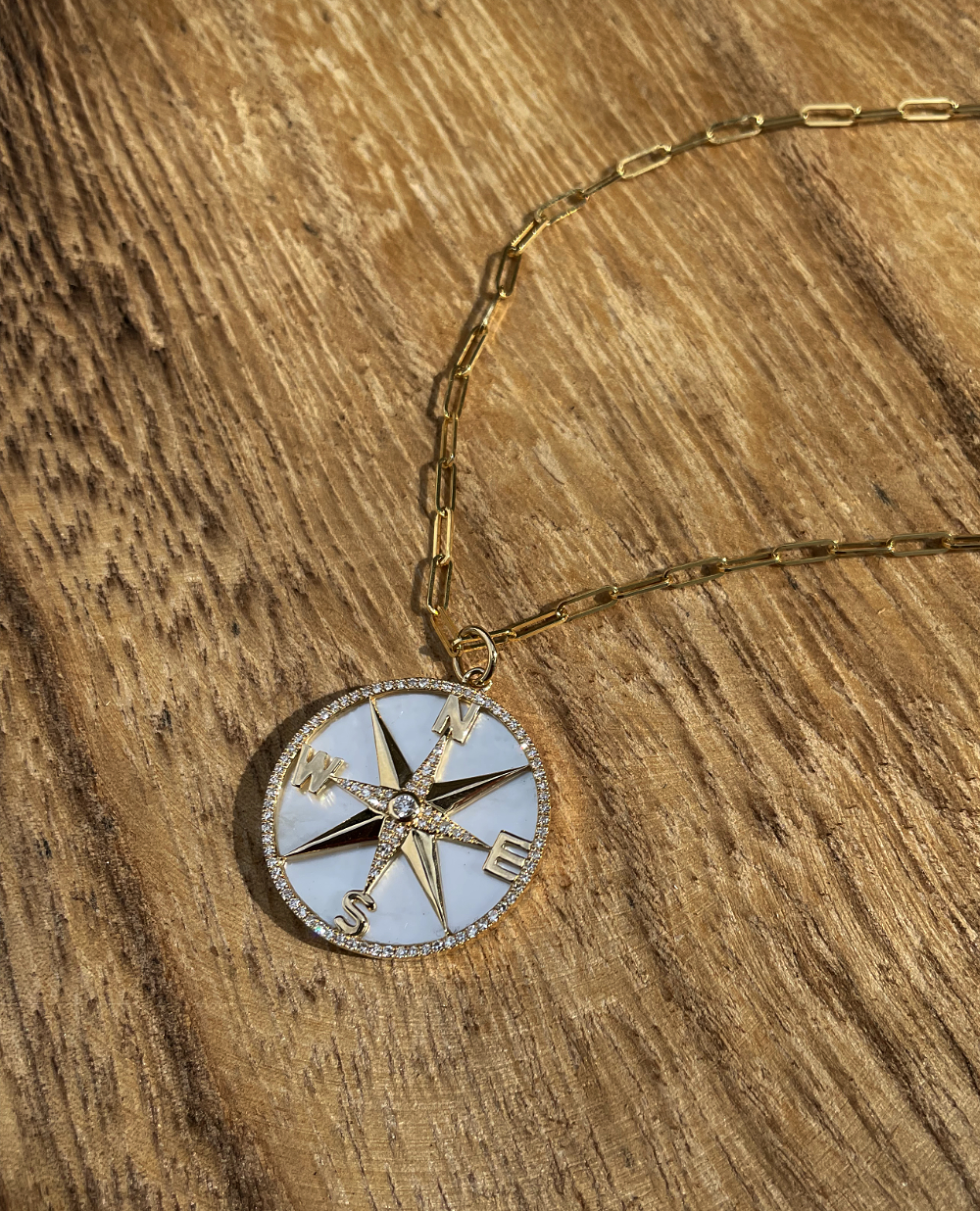 Ocean Images Seaside - Cubic Zirconia Compass with Chain – John Medeiros  Jewelry Collections